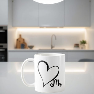 Mug Monsieur Black Heart