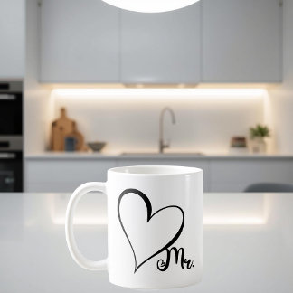 Mug Monsieur Black Heart
