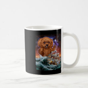 Mug Monster Poodle Dog Comme Kraken Attaque Un Bateau