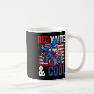 Mug Monster Truck Dino 4 Juillet Garçons Drapeau Améri