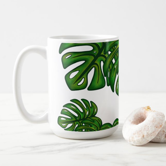 Mug Monstera Leaves (Avec donut)