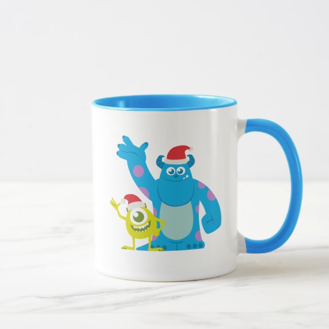 Mug Monsters Inc. | Mike & Sulley Santa Claus Wave (Droite)