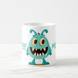 Mug Monstre/Alien/Dessin/Bleu