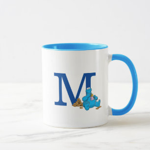 Mug Monstre Cookie vintage Manger Cookies Monogramme M