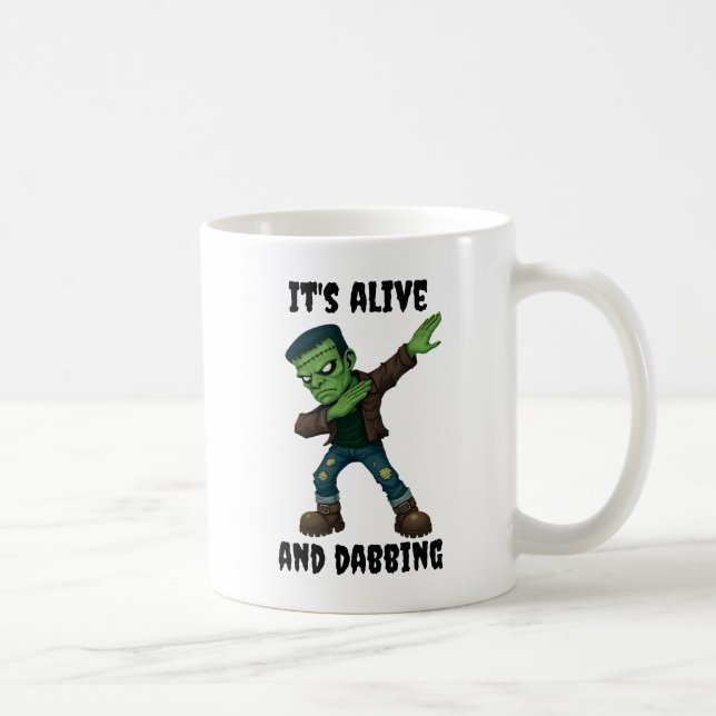Mug Monstre pointu est vivant et dabs pour Halloween (Droite)