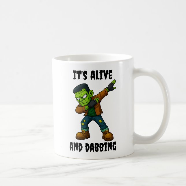 Mug Monstre pointu est vivant et dabs pour Halloween (Droite)