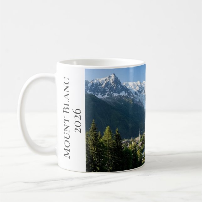 Mug Mont Blanc French Alps Chamonix Mountain Peak (Gauche)