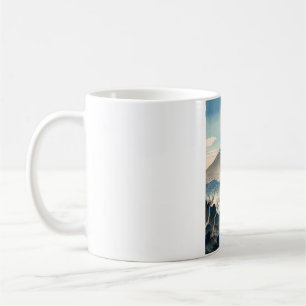 Mug Mont Fuji Design Vintage de l'Artiste Original