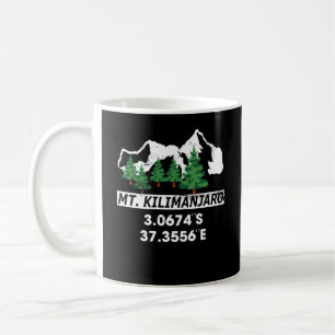 Mug Mont Kilimandjaro avec coordonnées GPS
