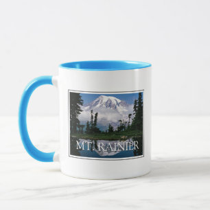 Mug Mont Rainier   Réflexion dans un étang de montagne