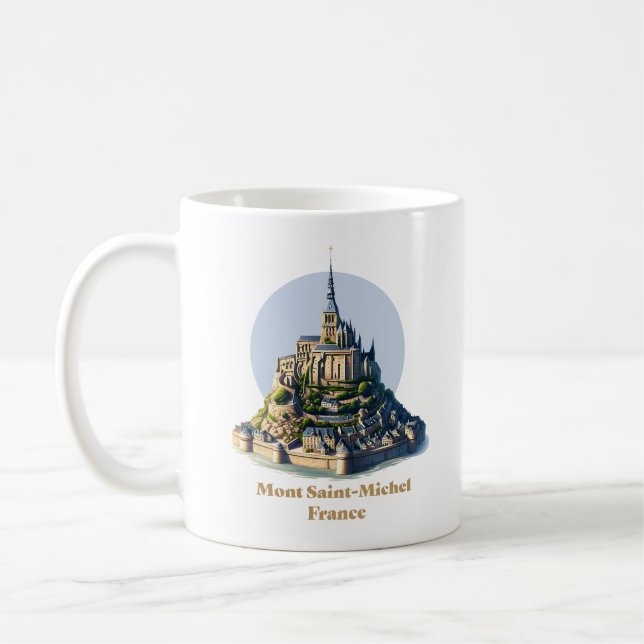 Mug Mont Saint-Michel Normandie France (Gauche)