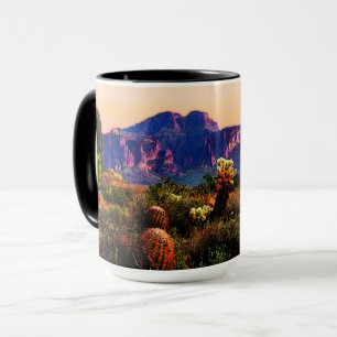 Mug Montagne de superstition du paysage du désert de l
