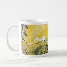 Montagne jaune soleil Zen