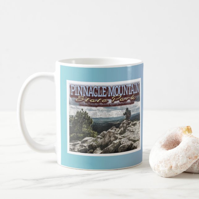 MUG MONTAGNE PINCLE - MONTAGNES QUACHITA - ARKANSAS (Avec donut)