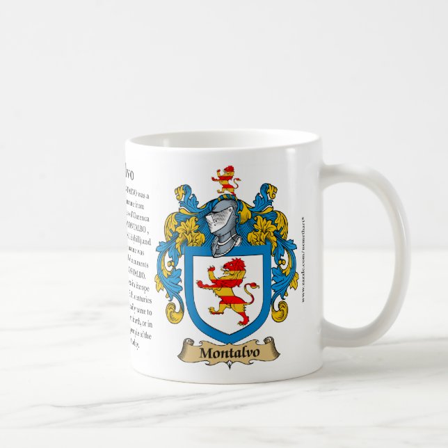 Mug Montalvo, l'origine, la signification et la crête (Droite)