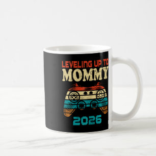 Mug Montée de niveau rétro vers maman 2026 Annonce de
