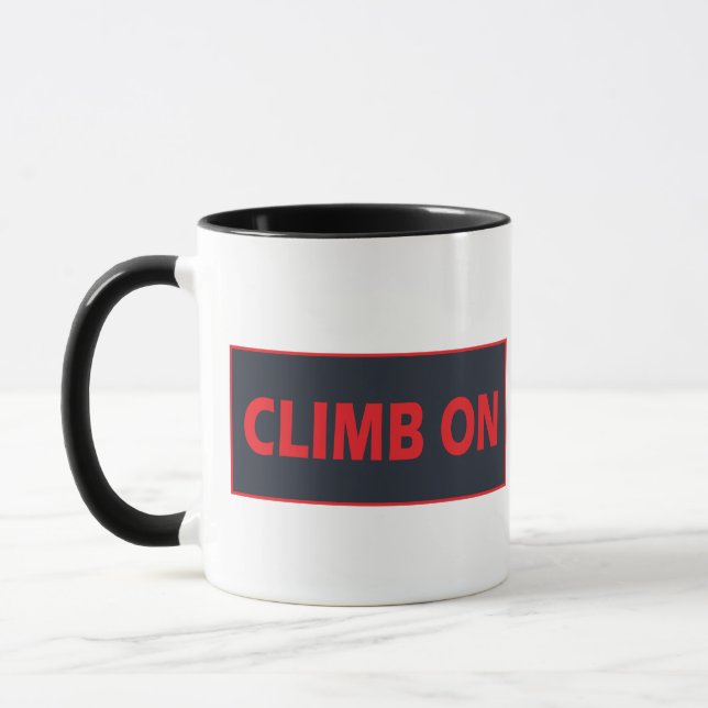 Mug Monter sur l'escalade rocheuse (Gauche)
