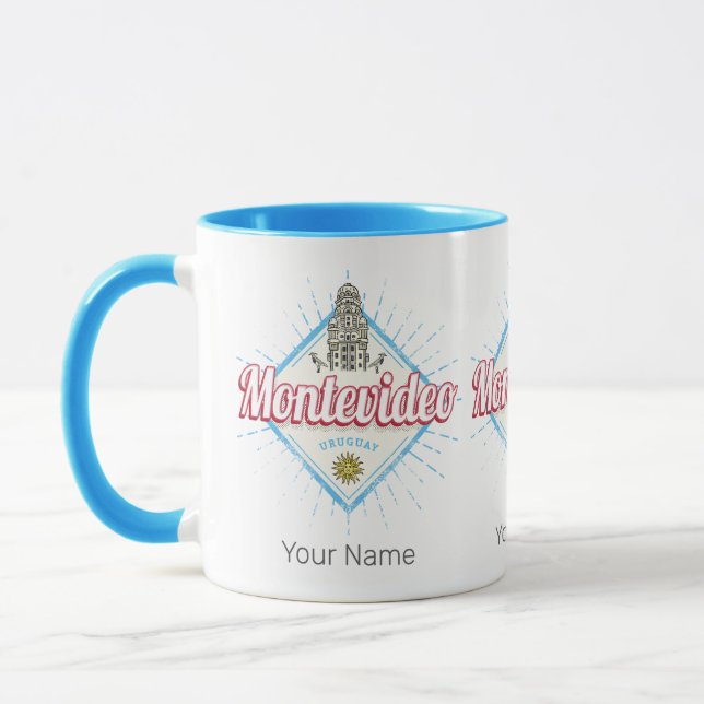 Mug Montevideo City Uruguay Palacio Salvo Souvenir (Gauche)