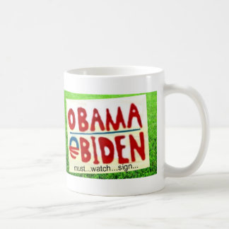 Mug Montre de signe d'Obama
