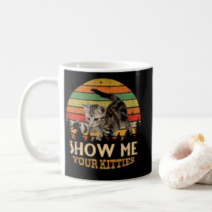 Mug Montrez-moi votre Amoureux des chats Kitties Retro