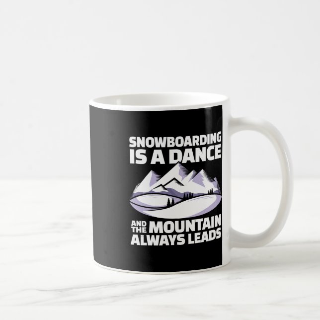 Mug Monts de snowboard - Snowboard (Droite)