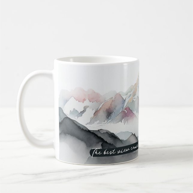 Mug Monts Misty La meilleure vue (Gauche)