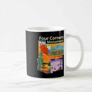 Mug Monument des quatre coins vintage avec le parc nat