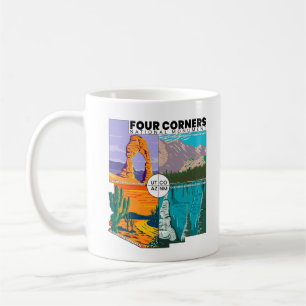 Mug Monument national des quatre coins avec parcs nati