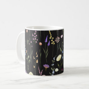 Mug Moody Fleur sauvage Black Floral