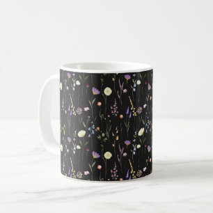 Mug Moody Fleur sauvage Black Floral