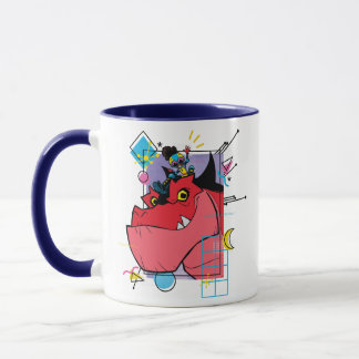 Mug Moon Girl and Devil Dinosaur Memphis Pop Graphisme