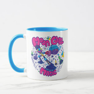 Mug Moon Girl Magic Science Doodle Graphisme