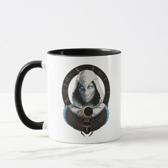 Mug Moon Knight Egyptien Scarab Graphisme (Gauche)