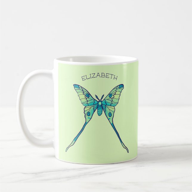 Mug Moon Moth Magic - Papillon Lover Art (Gauche)