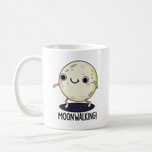 Mug Moon Walking Funny Dance Pun  (Gauche)