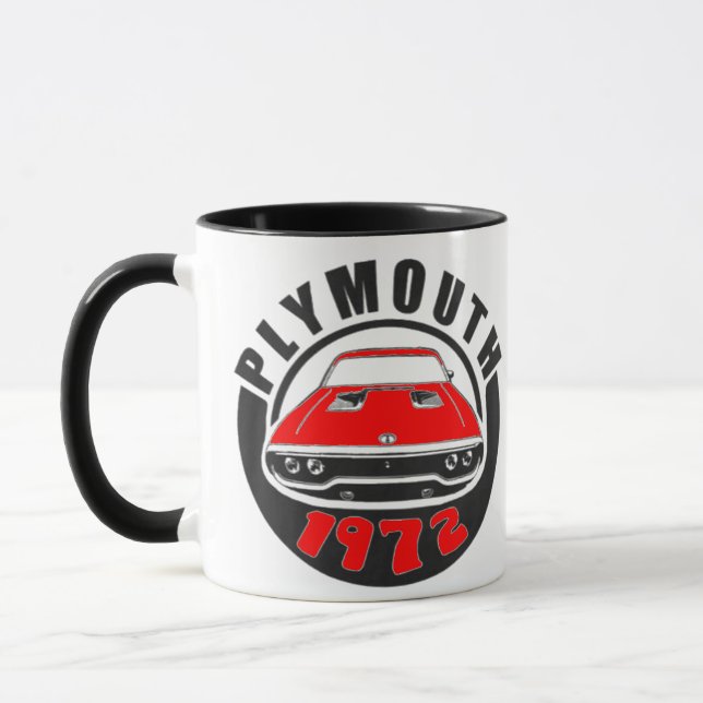 Mug Mopar - 1972 Plymouth Roadrunner Tor Red (Gauche)