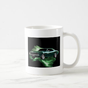 Mug Mopar : 'Chargeur de 68 Dodge avec la foudre verte
