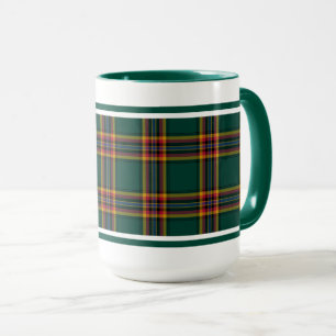 Mug Moran Tartan Forest Green Irish Plaid