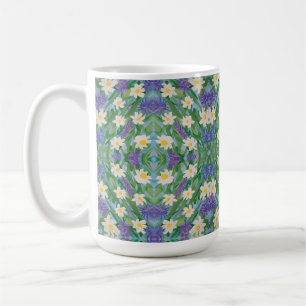 Mug Morceau de café floral Glory