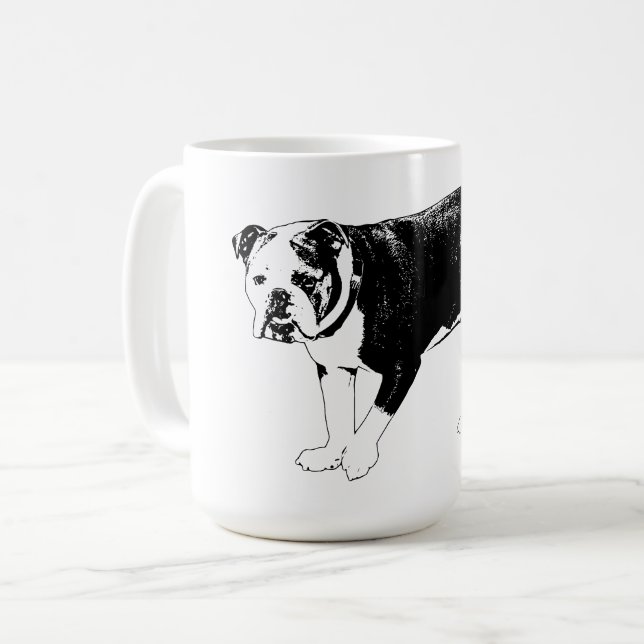 Mug Morning Bulldog, Bold Clarity (Devant gauche)