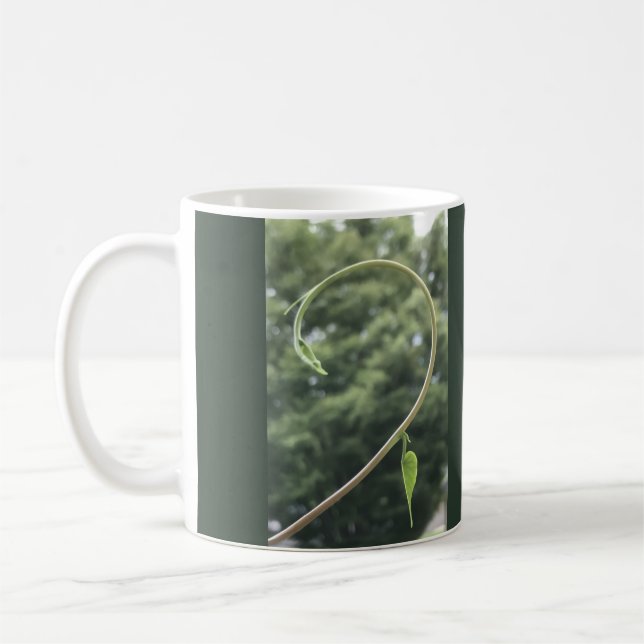 Mug Morning Glory Tendril and Leaf  (Gauche)