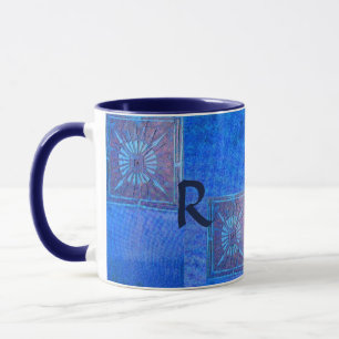 Mug MORNING STAR Pawnee Native American, Monogramme bl