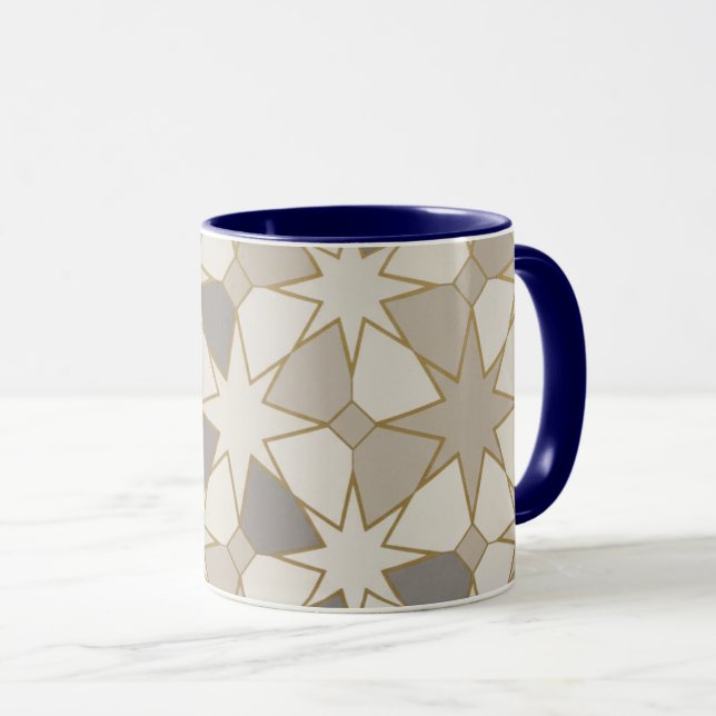 Mug Moroccan Zellige Geometric Pattern Cup (Devant droit)