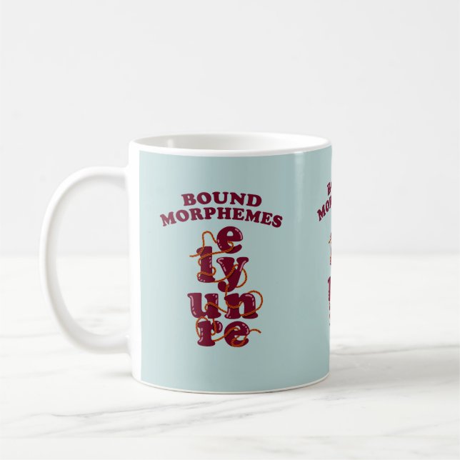 Mug Morphèmes liés Phonique enseignement anglais (Gauche)