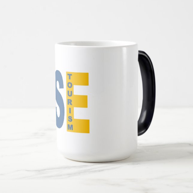 Mug morphing white SWEDEN TOURISM (Front Right)