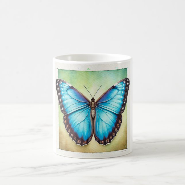 Mug Morpho Butterfly 110924IREF224 - Watercolor (Centre)