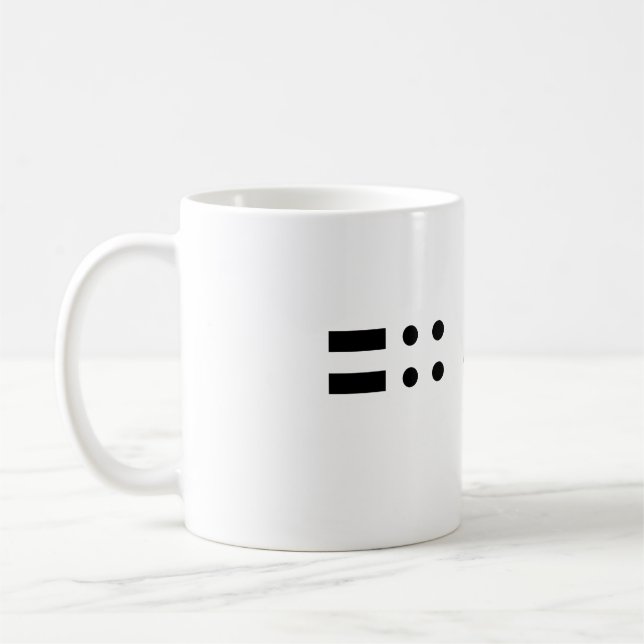 Mug Morse DIT DAH (Gauche)