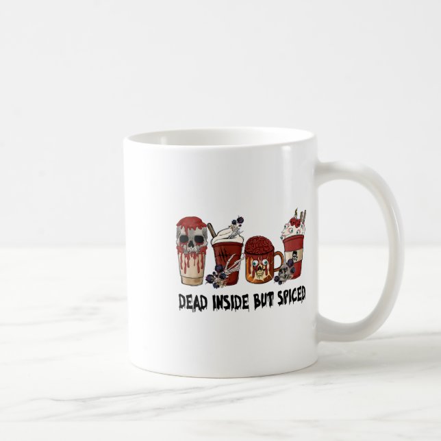 Mug Mort À L'Intérieur, Mais Épicé Thanksgiving Chute (Droite)