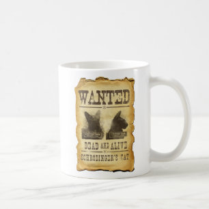 Mug Mort et vivant Recherchés.  Le chat de