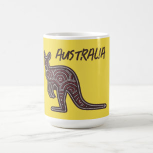 Mug Mosaïque autochtone de Kangaroo